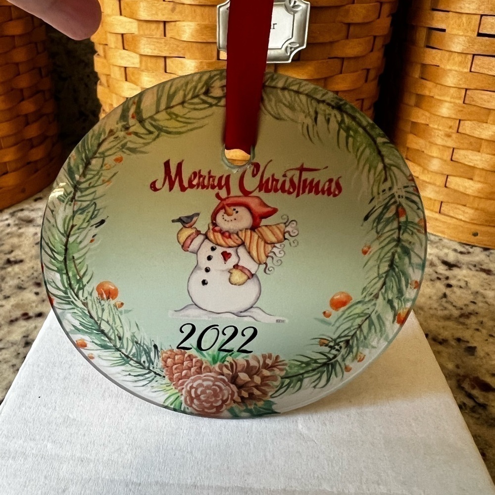 HANDMADE Glass Christmas Ornament 2022